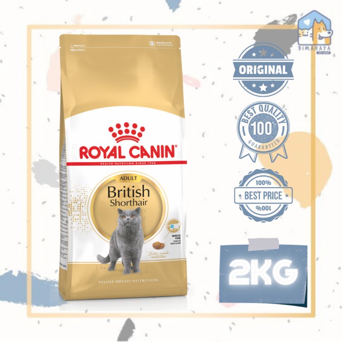 ROYAL CANIN ADULT BRITISH SHORTHAIR 2KG FRESHPACK KODE 1259