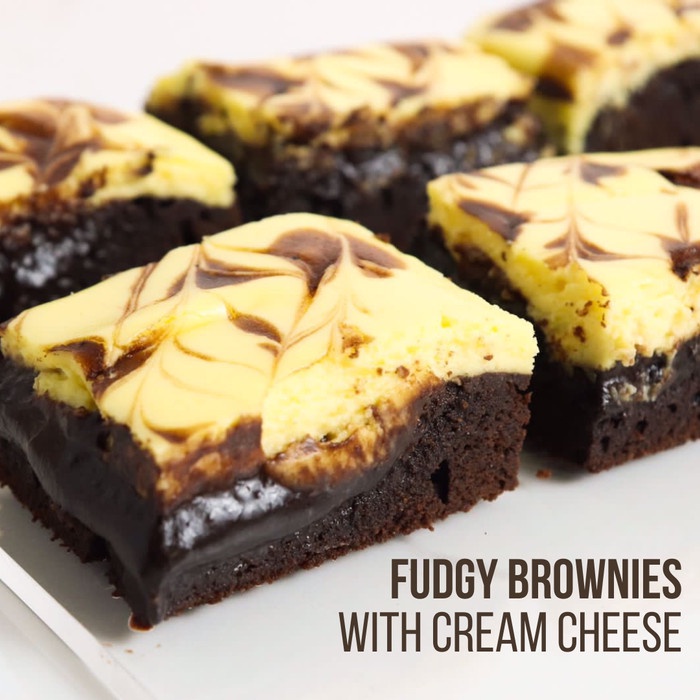 

FUDGY BROWNIES WITH CREAM CHEESE BROWNIES CHEESECAKE FUDGY BROWNIE KODE 555