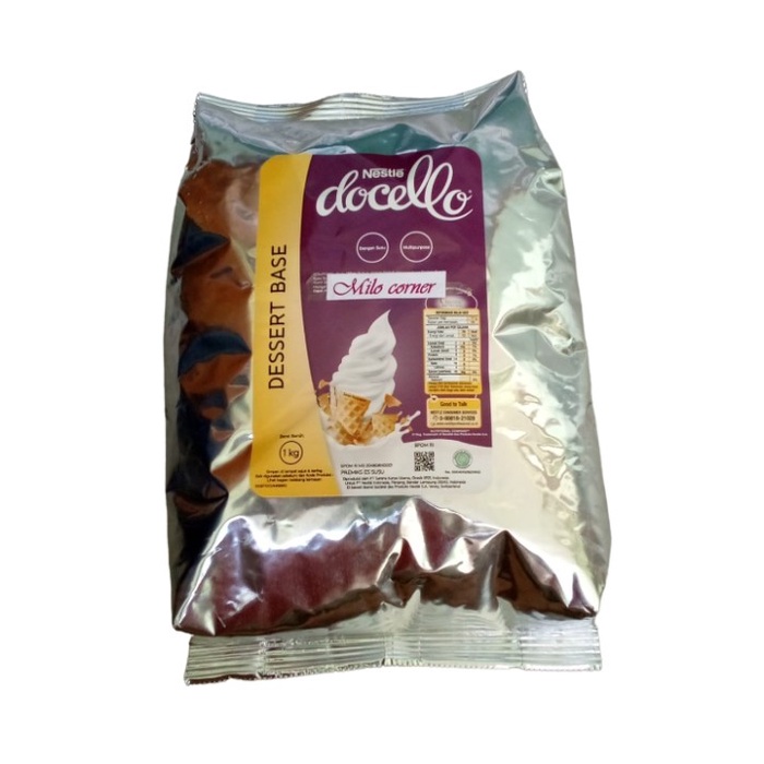 

NESTLE DOCELLO DESSERT BASE 1 KG MILKSHAKE SOFT ICE SMOOTHLES NESTEA KODE 24