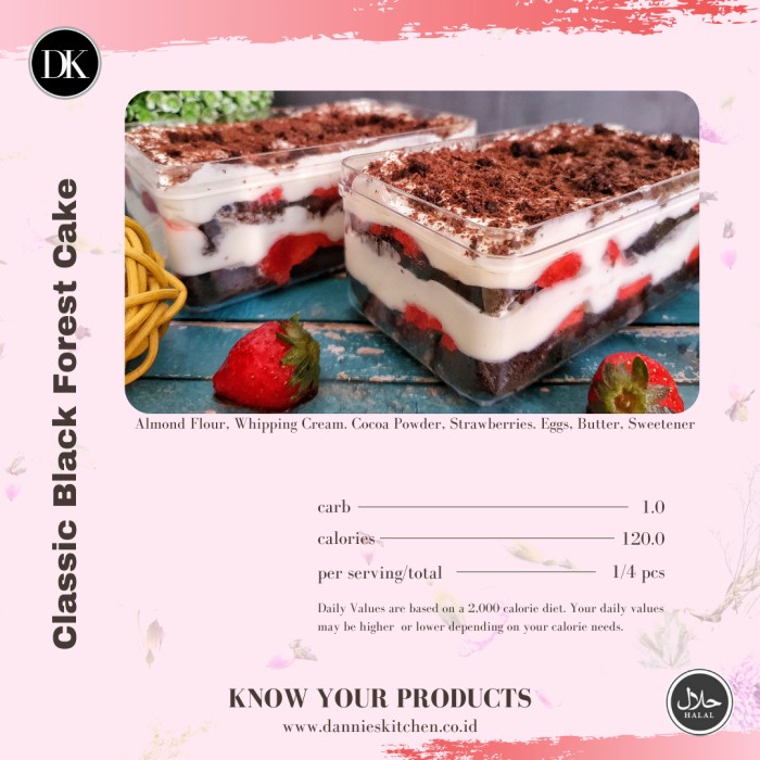 

BLACK FOREST CAKE BOX - LOW CARB KODE 741