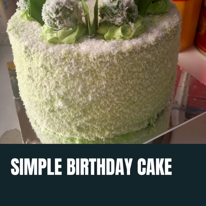 

KLEPON SIMPLE BIRTHDAY CAKE 3 LAYER KODE 1376