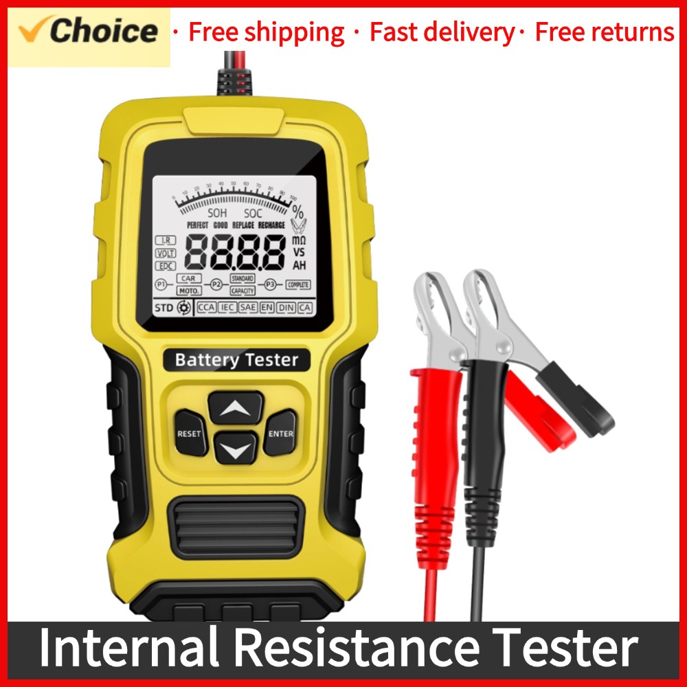 ALLEN Battery Tester Internal Resistance Tester 12V/24V Intelligent Car Motorcycle Battery Tester Po