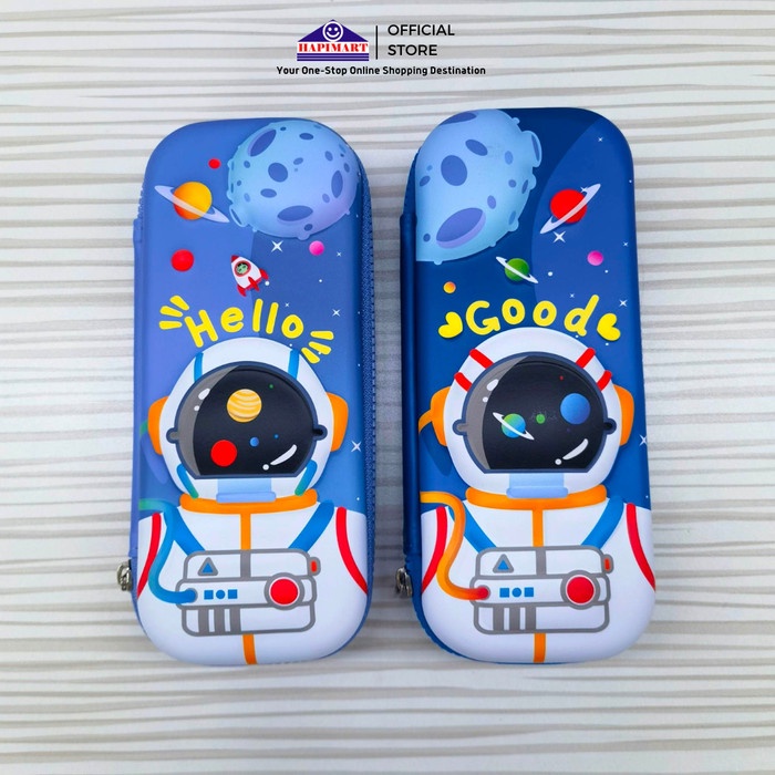 

Kotak Pensil Anak 3D Timbul Motif Astronaut Tempat pensil Waterproof