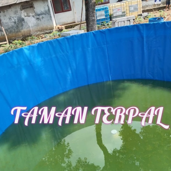 Terbaru Kolam Terpal Bulat D4 T1.2 Orchid/Terpal Kolam/Kolam Bundar/Kolam Orch