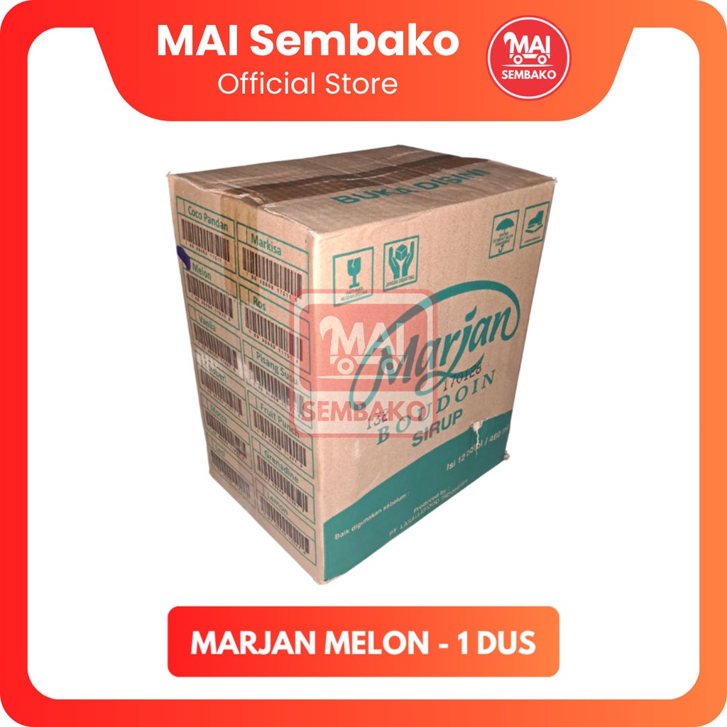 Marjan Melon 1 Dus - Sirup Marjan Hijau