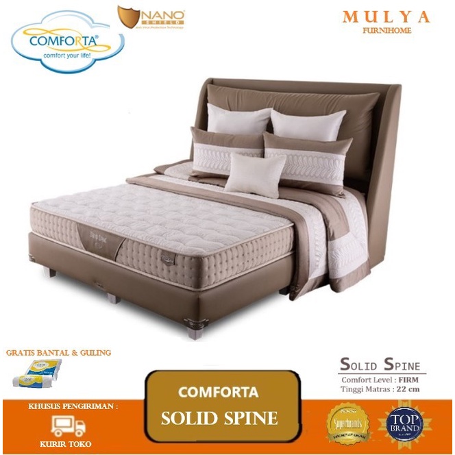Comforta Springbed Solid Spine / Kasur Comforta Saja / Full Set Solid Spin