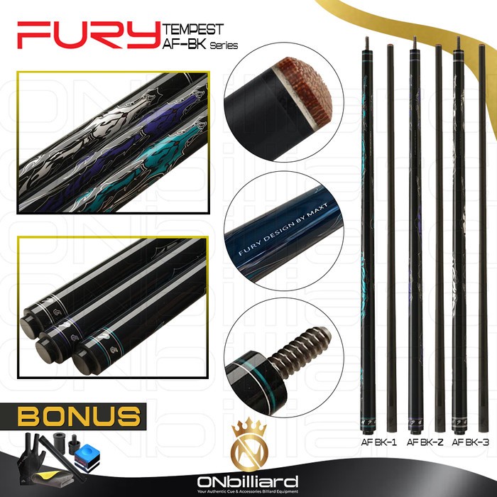 Fury Tempest Break AF-BK Series Cue Stick Stik Billiard Carbon