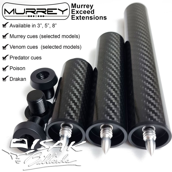 Murrey Cue Extension 3" 5" 8" - Venom Predator Poison Drakan Ext Stick