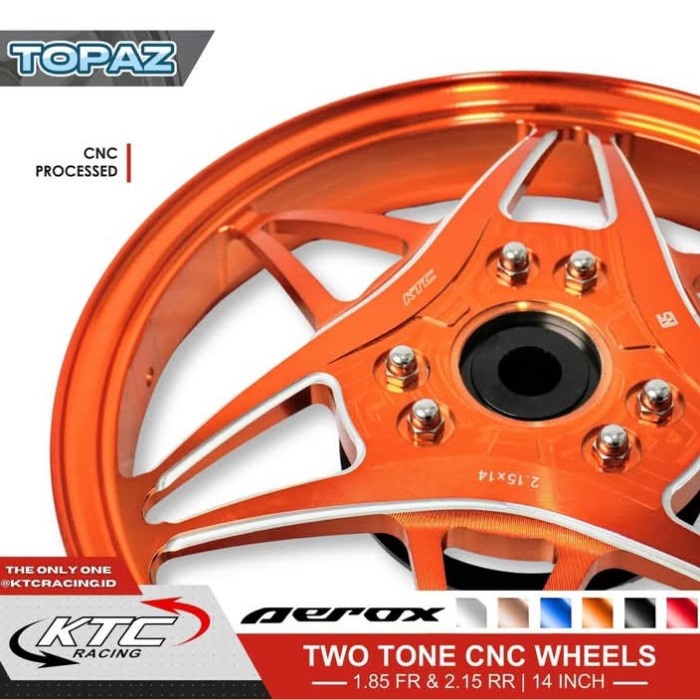 Velg Ktc Racing Topaz Nmax Old/Nmax New/Aerox/Velg Ktc Racing Topaz
