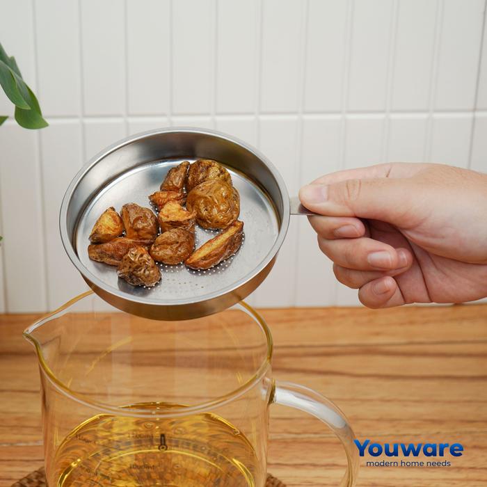 PROMO (COD) Youware - Luminia Wadah Saringan Minyak Kaca Penyaring Sisa Minyak Gorengan Tempat