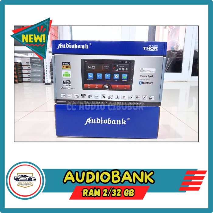 Head Unit Android 9 Inch Audiobank Ab-Tv6912 Ram 2/32 Gb / Tv Mobil Android / Tv Mobil Audiobank
