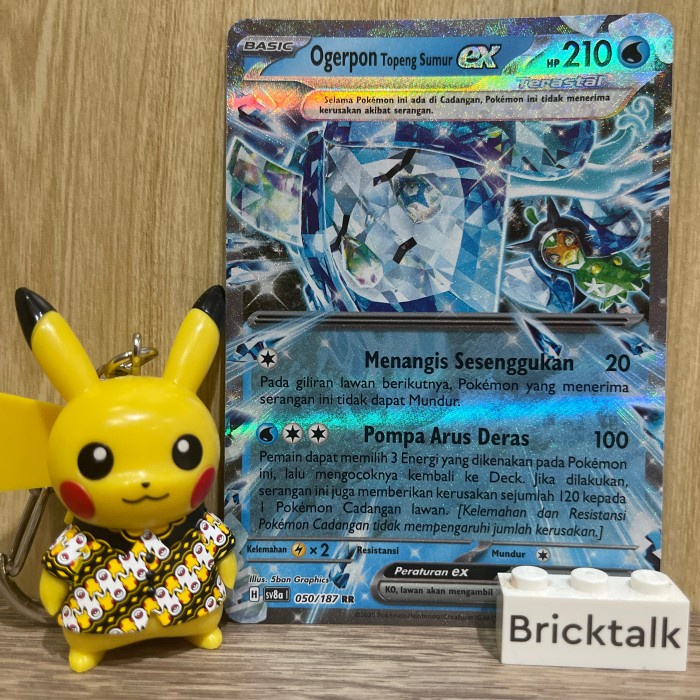 (BRI) Kartu Pokemon TCG sv8a Ogerpon Topeng Sumur ex RR Terastal 050/187 Trading Card Game Indonesia