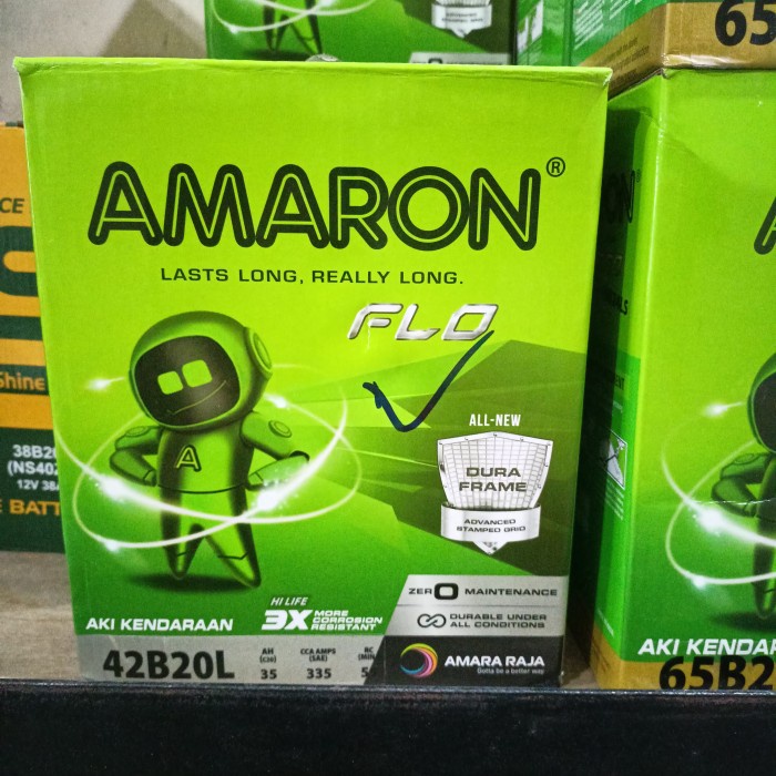 Aki Honda Jazz/ Aki Mobilio/ Aki Brv/ Amaron Hilife Ns40Zl/ 42B20L