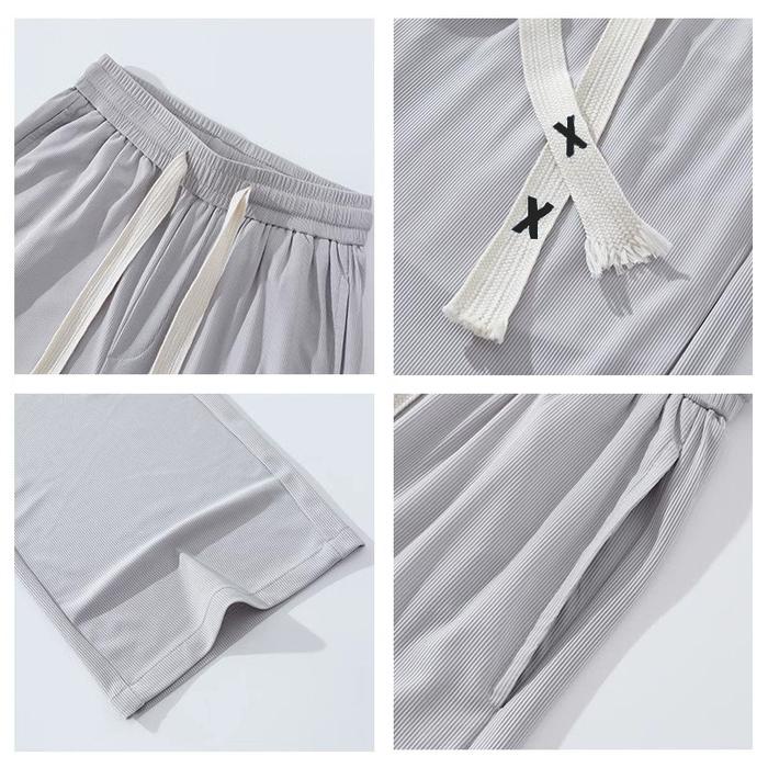 Celana Kulot Pria Baggy Pants Celana Korean Style Pria Olahraga Celana Big Size Elastis Celana