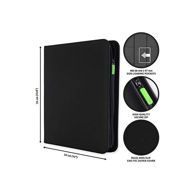

Vault X ExoTec Zip Binder 12 Pocket 20 DoubleSided Pages 480 Side Kode 482