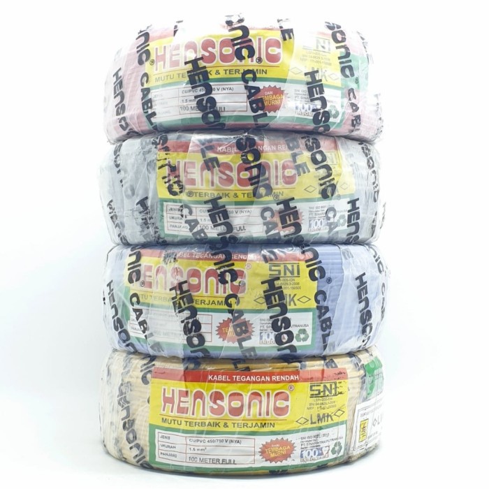 Hensonic SNI FULL LMK NYA 1.5mm 100meter Kabel Listrik Nya 1x1,5mm