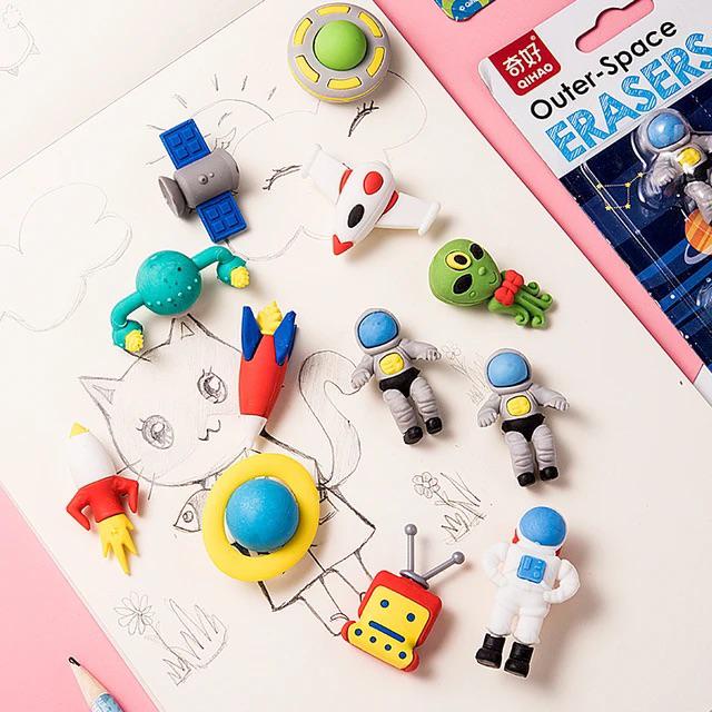 

Penghapus Pensil Korea Set 3D Puzzle Mobil Truk Space Alien