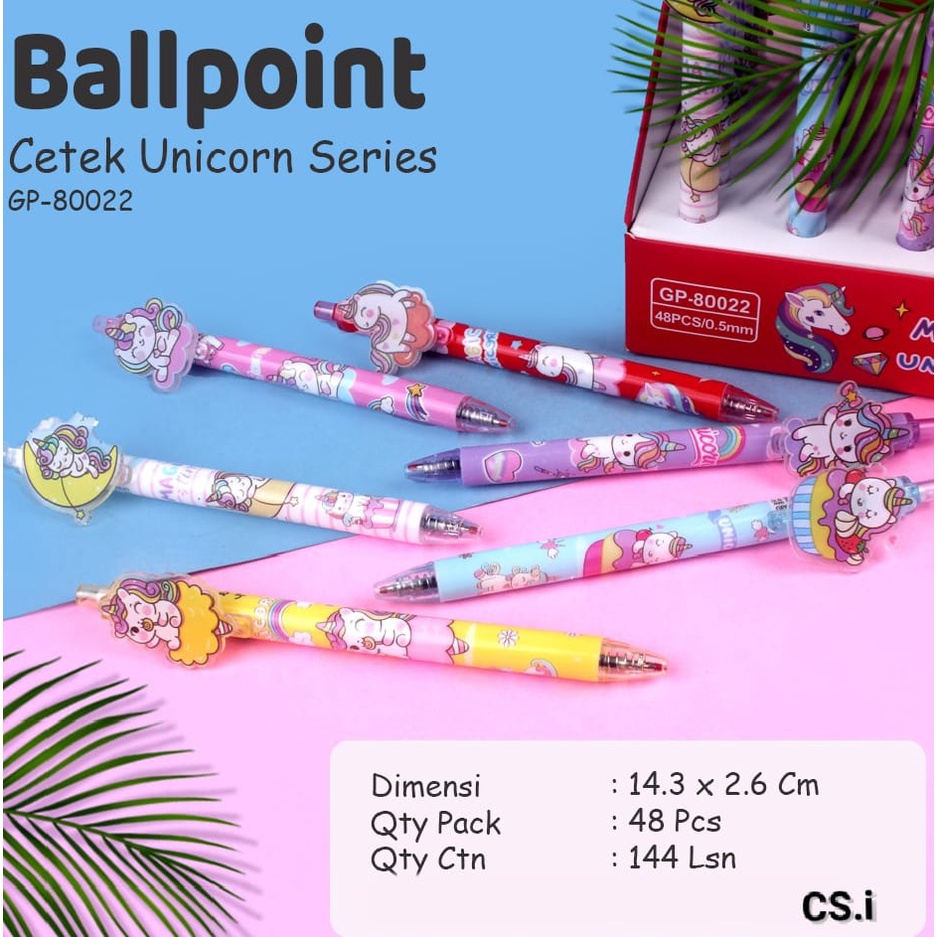 

Pulpen Mekanik Fancy 3D Unicorn