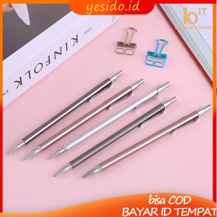 

PROMO COD 1 Pcs Pensil Mekanik Otomatis 2b 0.5mm / 0.7mm Bahan Metal Untuk Stationery Sekolah-YES
