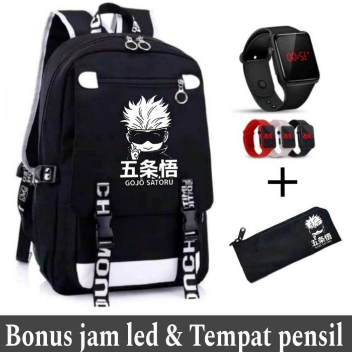 

TERLENGKAP tas sekolah anak sd laki laki prempuan jujutsu kaisen gojo satoru anime terbaru bonus jam