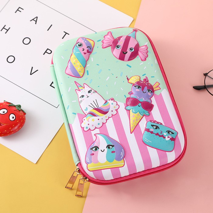 

SPECIAL Tempat Kotak Pensil Pulpen 3D Timbul EVA Unicorn Dinosaurus Astronot 22CM Anak Sekolah /