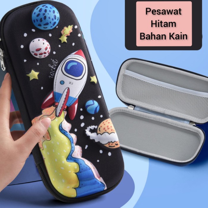 

OBRAL Kotak Pensil 3D Import Alat Tulis Sekolah Anak Motif Karakter Lucu