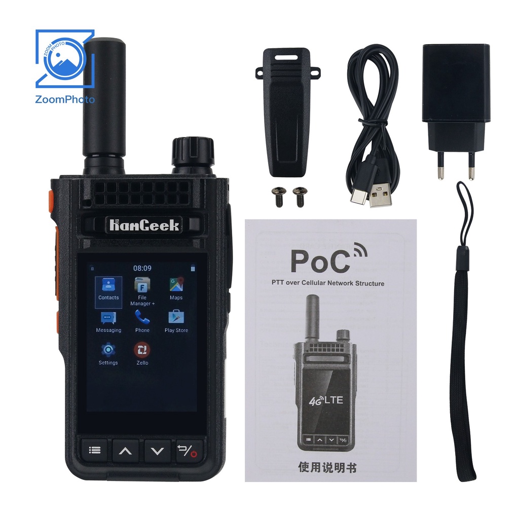 LIM ZELLO V930 4G Global POC Walkie Talkie WiFi Bluetooth for Android 5.1 System Support TF Card Exp