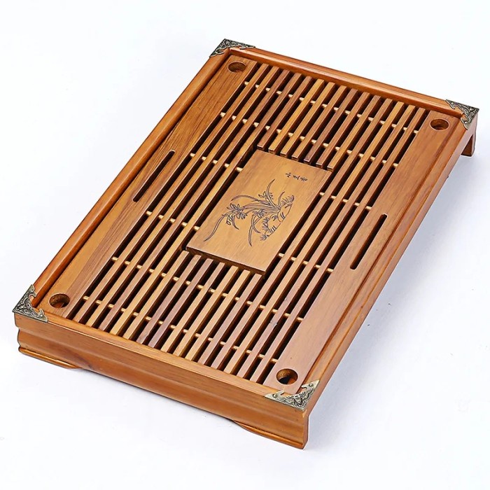 TERBARU Meja Chines Tea Set Tray Pot Cangkir Teko Teh Cina Lukis Teratai