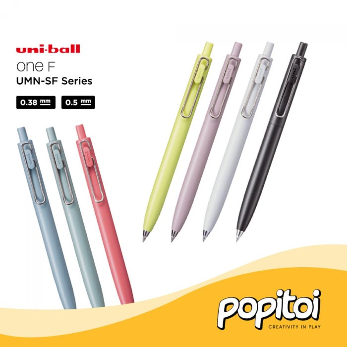 

TERLARIS! Uniball One F Feel UMN-SF Faded Series 0.38 0.5 mm Gel Pen Pulpen Uni Ball