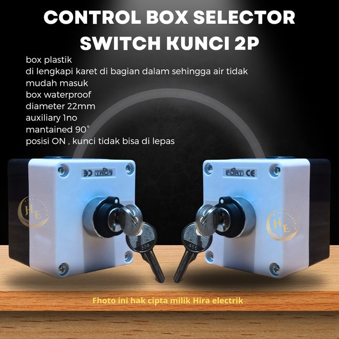 Saklar kunci ON OFF / box control waterproof/ saklar key switch