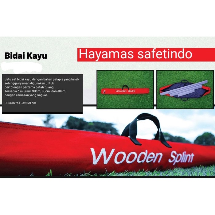 Bidai Kayu 4life P3K Untuk Patah Tulang PPPK