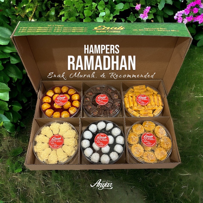 

KUE PAKET HAMPERS Idul Fitri Natal Tahun Baru isi 6 200gr