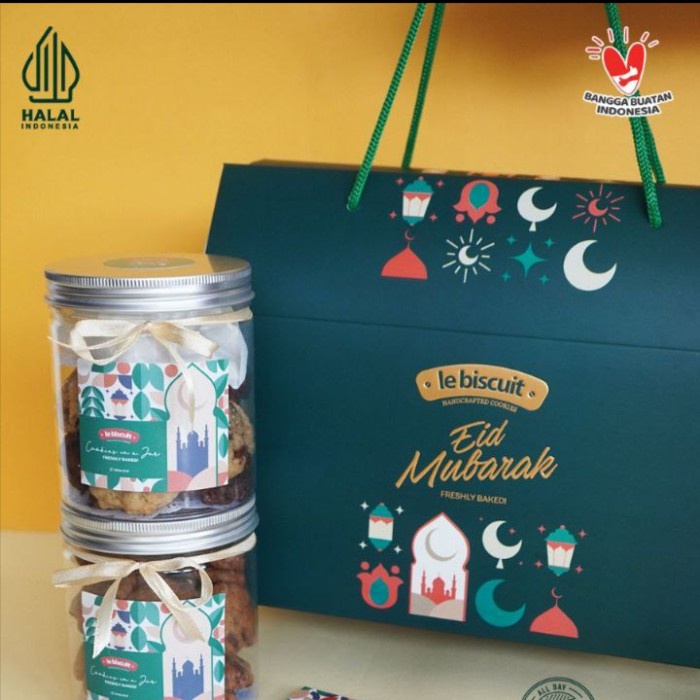 

le biscuit Parcel Hampers Lebaran Idul Fitri - 2 Jar Kue Kering