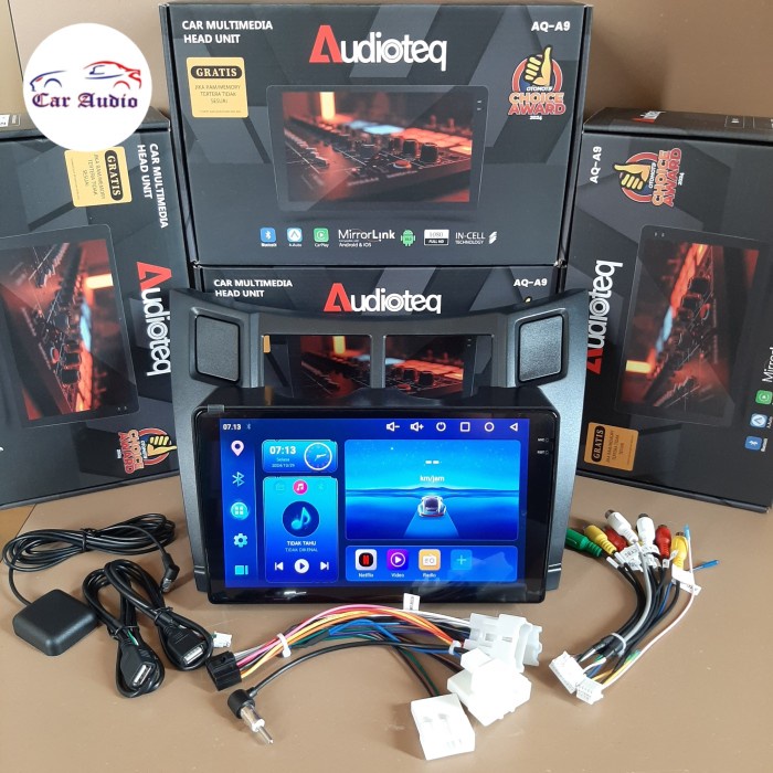 Head Unit Android 9 Inch Yaris Bakpao Atau Yaris Lele Yaris 2006-2012