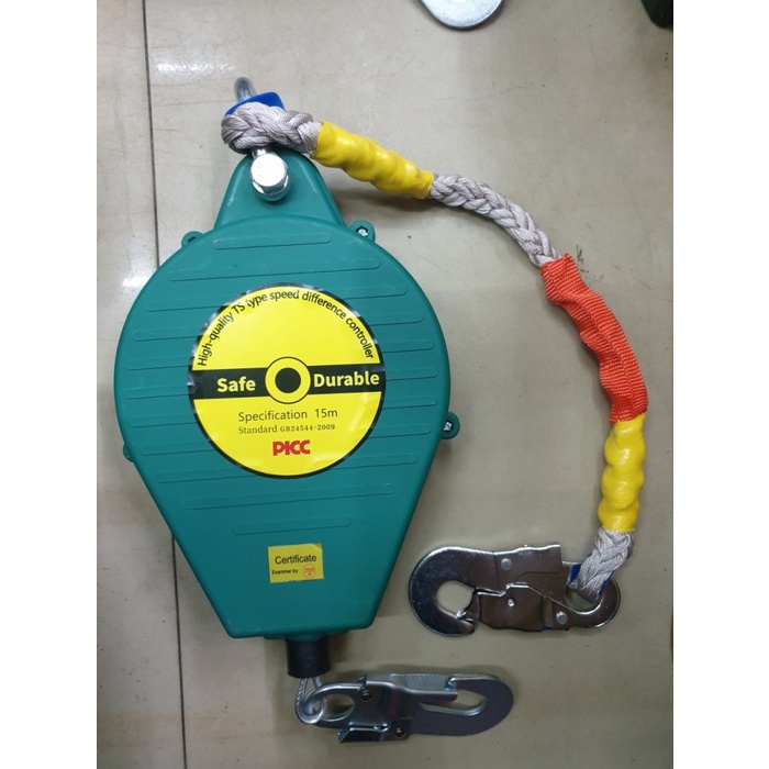 Fall Arrester 5 Meter Safety Lifeline Tali Pengaman Safety