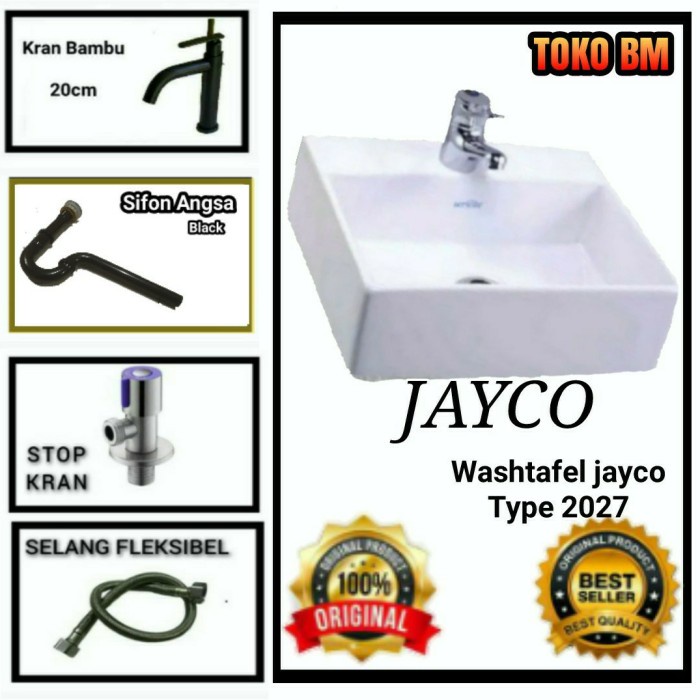 PROMO wastafel sericite putih wb2027/wastafel cuci tangan