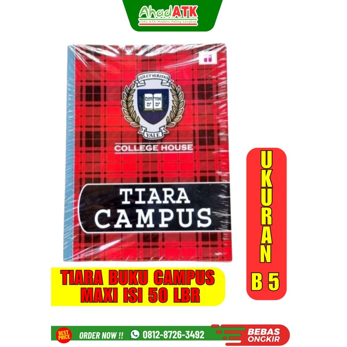 

Buku Tulis Tiara Campus Isi 50 Sheets 1 Pak Isi 10 Buku Ukuran B5