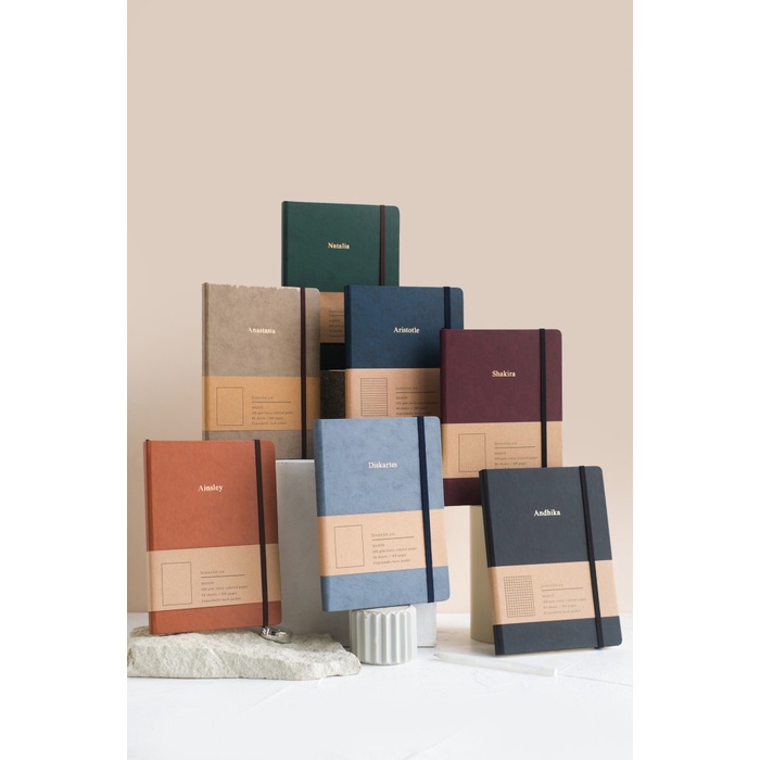 

Mason Notebook Denim + Custom Nama / Buku Catatan Hadiah Unik