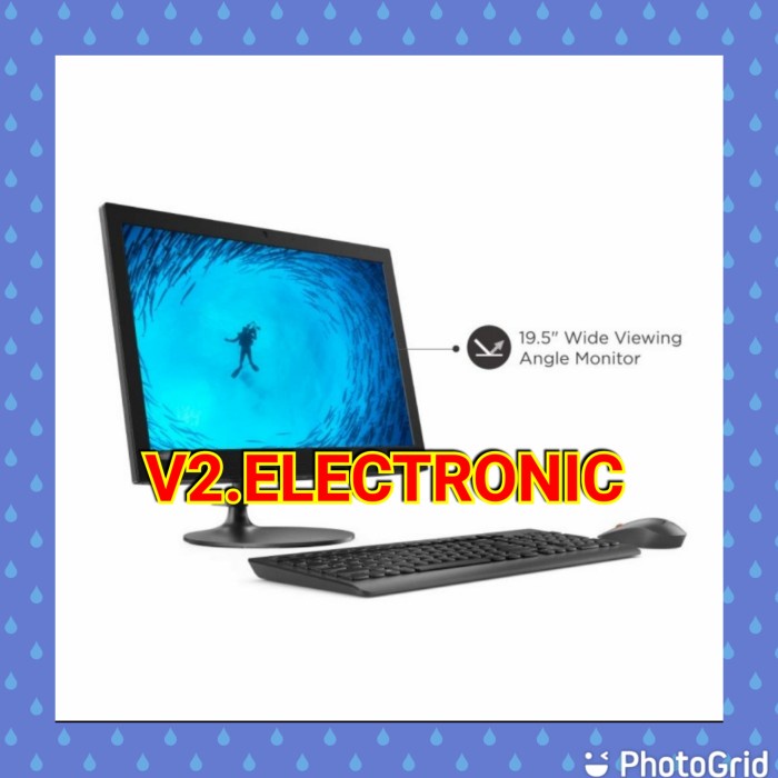 Lenovo Aio 330-20Ast Pc All In One Amd A6-9200 L 8Gb 1Tb Win10