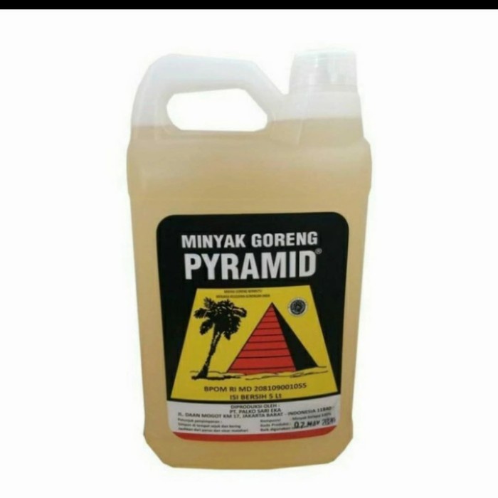 

TERLARIS minyak goreng Kelapa pytramid jeringen 5 liter