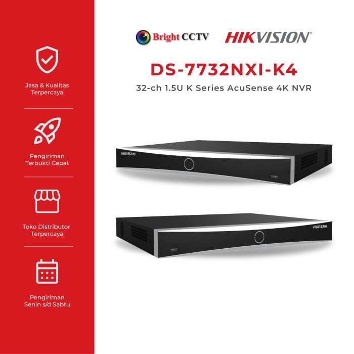 Nvr Hikvision Ds-7732Ni-K4 32Ch