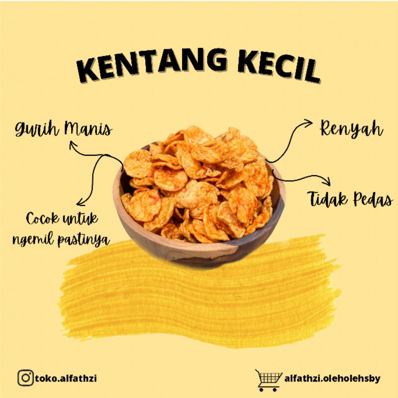 

OLEH-OLEH SURABAYA KERIPIK KENTANG KECIL BALADO 250GR