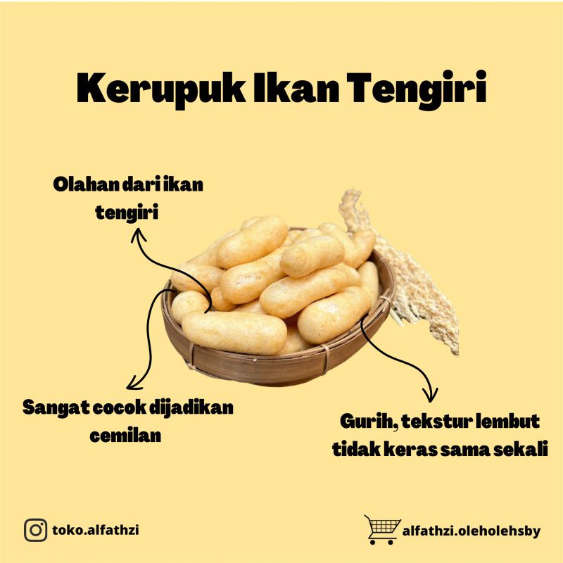 

OLEH-OLEH SURABAYA KERUPUK TENGGIRI KENJERAN 250GR