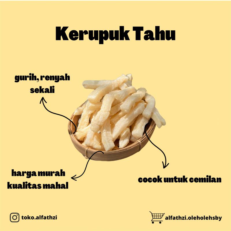 

OLEH-OLEH SURABAYA KERUPUK TAHU 250GR
