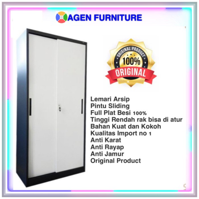 

Lemari Arsip Full Besi Pintu Sliding Smf 109 Import