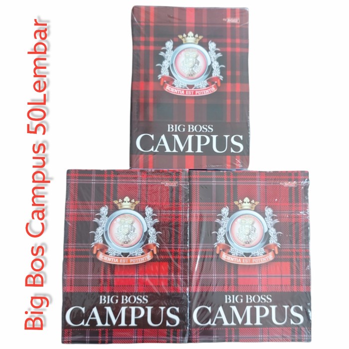 

Buku Tulis Big Boss Campus 50 Lembar 1Pak Isi 10 Buku
