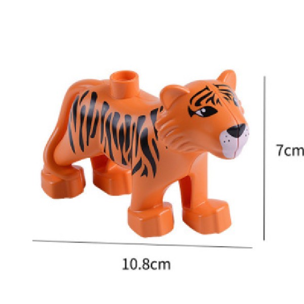 City Zoo Jungle Book Tiger Harimau Shere Khan Action Figure Mini Duplo
