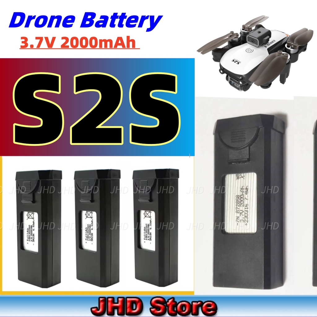 SUTO LSRC Original S2S Battery 3.7V 2000mAh For LS-S2S Mini Drone RC Qudcopter S2S Battery Spare Par