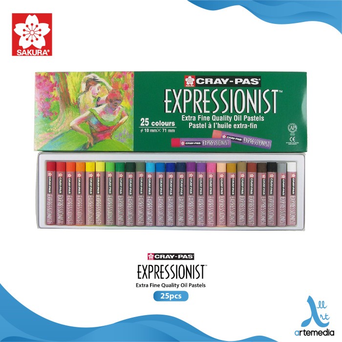 

Sale Oil Pastel Sakura Cray-Pas Expressionist Set 25 Color Oil Crayon