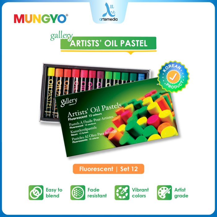 

Sale Mungyo Gallery Artists Oil Pastel Fluorescent Set Crayon Krayon Minyak